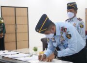 Kalapas Pemuda Tangerang Tanda Tangani Deklarasi Janji Kinerja dan Perjanjian Kinerja di Hadapan Kakanwil Kemenkumham Banten