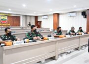 Pangdam I/BB Mengikuti Rapat Evaluasi & Pelaksanaan Screening Kedatangan PPLN/PMI Dengan Kepala BNPB