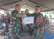 Satgas Pamtas RI-PNG Yonif 711/Raksatama Terima Kunjungan Kasdam XIII/Merdeka