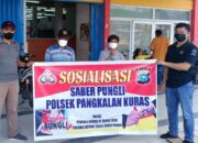 Polsek Pangkalan Kuras Sosialisasi Saber Pungli di Wilayahnya