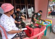 Satgas Kodim Maluku Yonarhanud 11/WBY Kerahkan Tenaga Kesehatan Dari Pos Ramil Aboru