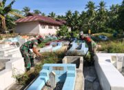 Kerja Bakti Membersihkan Tempat Pemakaman Umum (TPU) Bersama Warga Dusun Aira