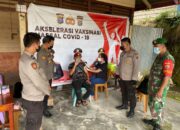 Gencarkan Vaksinasi Covid-19, Tim Vaksinator Polres Nias turun ke beberapa Polsek jajaran