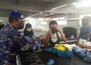 Satuan Polisi Perairan Siaga di Pelabuhan Melonguane dan Ingatkan Prokes Covid 19.