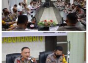 Kapolres Labuhanbatu Pimpin Rapat Kesiapan Pam Jalur Arus Balik Pengaman Idul Fitri 1443 H