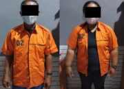 Unit Tipikor Polres Kepulauan Talaud Tahan Dua Tersangka Tindak Pidana Korupsi Dana Desa Kakorotan.