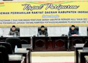 Bupati Hadiri Rapat Ranperda Pelaksanaan (APBD) Tahun Anggaran 2022 Di Gedung DPRD INHU