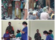 Pembagian BLT di Desa Oebelo di Monitoring Langsung Oleh Koramil 1621- 05 Panite.