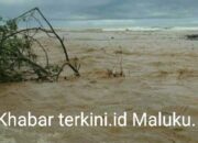 Derasnya Curah Hujan di Kabupaten Buru Selatan Mengakibatkan Desa Oki Lama Kebanjiran.