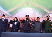 Upacara Virtual dan Syukuran Hari Bhayangkara Ke-76 di Polres Inhu Meriah
