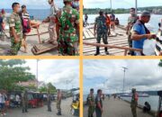 Babinsa Koramil 1312-03/Beo Pantau Aktivitas Di Pelabuhan Beo