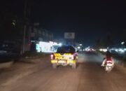 Polsek Pangkalan Kuras Gelar Patroli Blue Light Jaga Kamtibmas