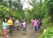 Bakal Calon Hukum Tua Desa Tanggari Johan S Kalempouw Bersama Warga Melakukan Kegiatan Kharya Bakti.
