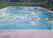 Pemuda Pemuda Desa Pakuweru Melakukan Kegiatan Pembuatan Lapangan Bola Volly.