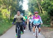 Gowes Berkah Sambil Cari Pahala,Ini Yang dilakukan Dandim 1012/Buntok Bersama Bupati Barito Timur