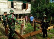 Satgas TMMD Kodim 1012/Buntok Mulai Pengerjaan Rumah Tidak Layak Huni