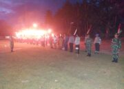 Dandim 1312/Talaud Pimpin Upacara Taptu Dan Lepas Pawai Obor*