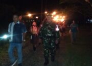 Ratusan Obor Merahkan Malam Taptu