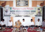 Bupati HM Wardan Hadiri Peringatan Maulid Nabi Besar Muhammad SAW di Kediaman Ketua DPRD Inhil