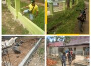 Dua paket Proyek Pagar Puskesmas Desa Danau Aur Duri, “Asal Jadi”