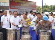 Pimpin Pemusnahan Barang Bukti Narkoba 276 Kg Sabu, Wakapolda Riau Brigjen Rahmadi : Kita Selamatkan Jutaan Jiwa