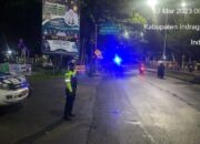 Antisipasi Balap Liar, Polres Inhu Gelar Blue Light Patroli di Kota Rengat