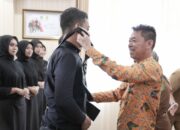 Silaturahmi dengan Bujang dan Dara, Bupati Rohil Minta Juara Finalis Diberi Beasiswa