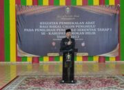 Buka Pembekalan Adat, Bupati Rohil Ajak Calon Penghulu Tidak Lakukan Money Politik
