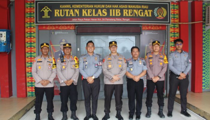 Bahas Kesiapan Pemilu 2024, Rutan Rengat Terima Kunjungan Kabudkum Polda Riau