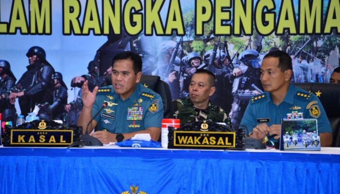 Kasal Tinjau Kesiapan Gelar Kekuatan TNI AL Dalam Rangka Pemilu 2024