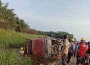 Kecelakaan Bus Kontrak PT. ADEI Plantation & Industry di Kebun Nilo Barat: Anak Sekolah Alami Luka-luka Ringan