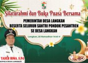 Pemdes Langkan Silaturahmi dan Buka Puasa Bersama Santri
