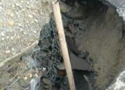 Warga Keluhkan Pengerjaan Jalan Longsor di Desa Talang Baru Tidak Maksimal