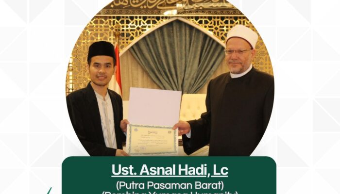 Ustadz Asnal Hadi LC Dapat Izin Berfatwa dari Mesir, Hanya 20 Orang di Dunia