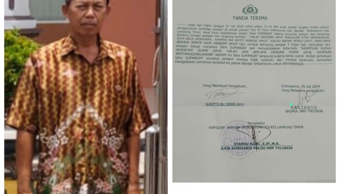 Menjadi Saksi Kasus Dugaan Gunakan Ijazah Milik Orang Lain di PN Pelalawan Suripto Diancam oleh Supangat