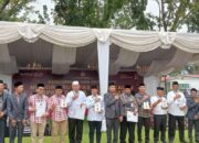 Keempat Paslon Hadiri Rapat Pleno Terbuka Pengundian dan Penetapan Nomor Urut Yang Digelar KPU Pasbar