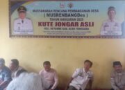 Desa Jongar Asli Gelar Musyawarah Rencana Pembangunan