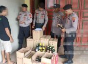 Antisipasi Kerawanan Menjelang  Kampanye Terbuka, 361 Botol Miras Diamankan Polres Pekalongan