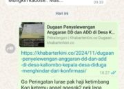 Dugaan Penyelewengan Anggaran DD dan ADD di Desa Kaliombo Pekalongan, Kepala Desa Diduga Hindari Konfirmasi Wartawan