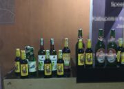 Puluhan Botol Miras diamankan Polisi Saat Razia di Beberapa Cafe di Pekalongan