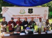 Pejabat Forkopimda dan Polres Boyolali Hadiri Pemusnahan Barang Bukti di Kejaksaan Negeri Boyolali