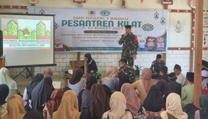 Pesantren Kilat Satgas Yonzipur 5/ABW Meraih Berkah dan Taqwa