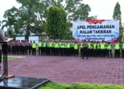 Ratusan Personil Gabungan Siap Amankan Malam Takbiran di Pekalongan, Kapolres Berikan Beberapa Himbauan