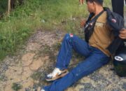 Kurir Paket Tergelincir Saat Hindari Lubang di Jalan Dundangan–Sorek, Warga Minta Perbaikan Segera