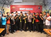 Polres Pekalongan Ngopi Bareng IPSI Kabupaten Pekalongan, Ucapkan Hari Bhayangkara Ke-79