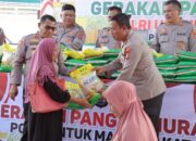 Polres Pasaman Barat Gelar Gerakan Pangan Murah di halaman Mako