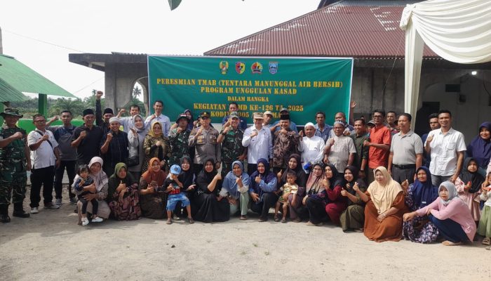 TNI Kodim 0305/Pasaman Bangun Lima Sumber Air Bersih, Ribuan Warga Kini Tak Lagi Krisis Air