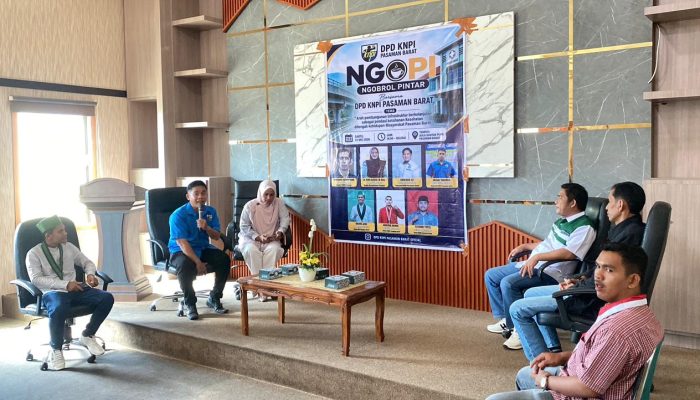 Gelar ‘Ngobrol Pintar’, DPD KNPI Pasaman Barat Bedah Sinergitas Infrastruktur Berkelanjutan dan Ketahanan Kesehatan